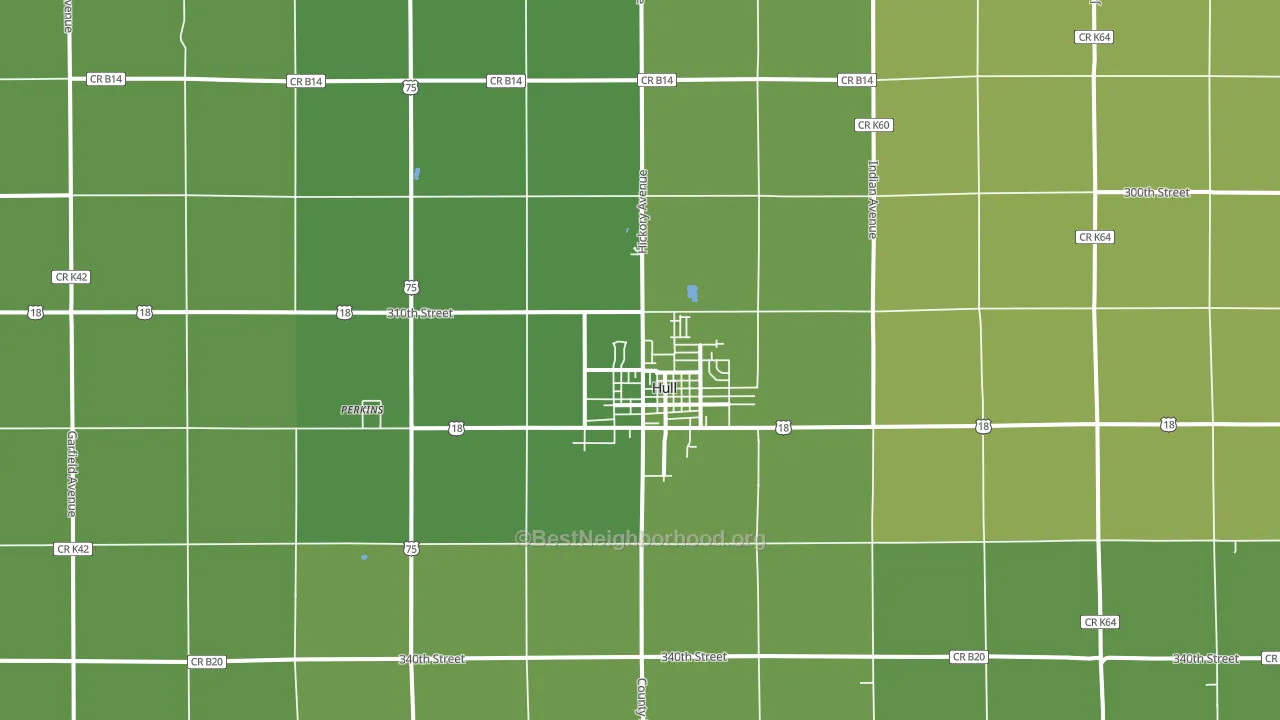 51239, IA block-group voter-turnout map