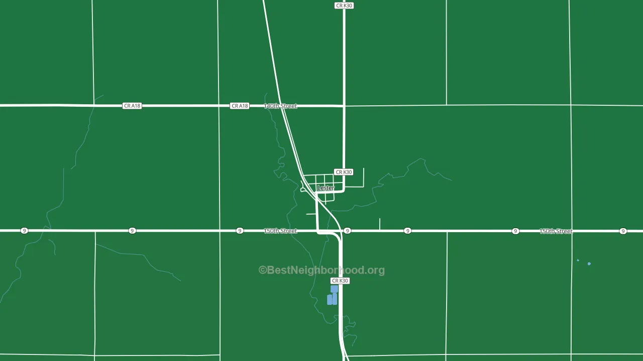 51242, IA block-group voter-turnout map