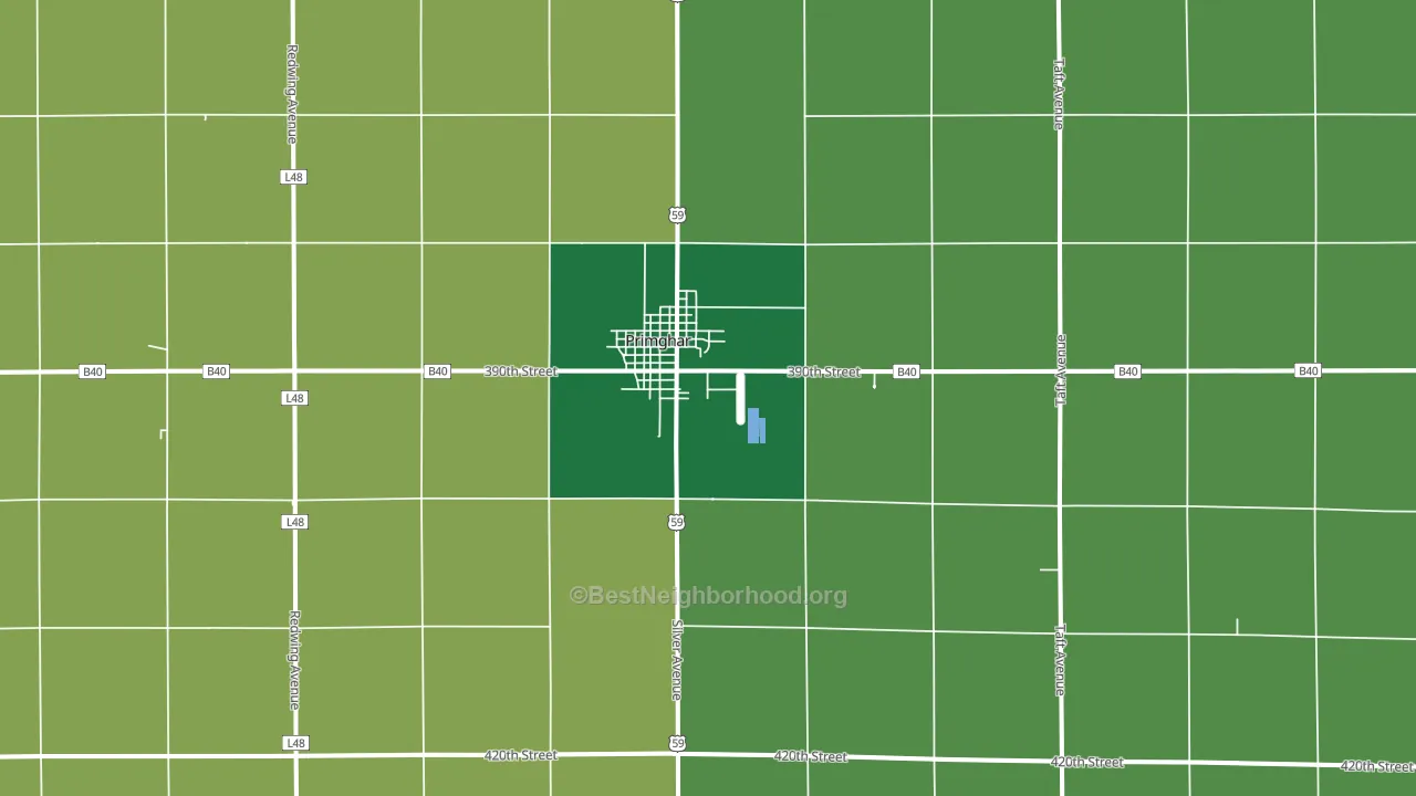 51245, IA block-group voter-turnout map