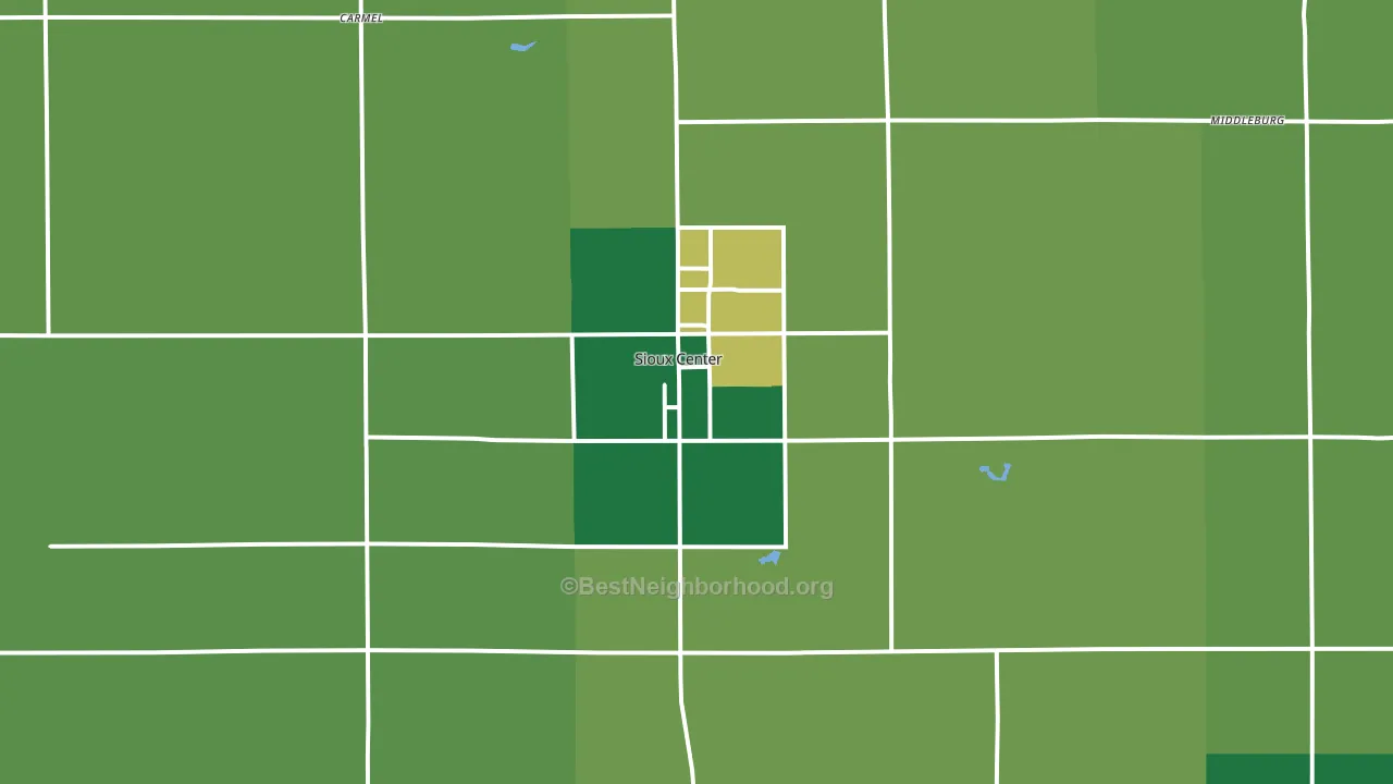 51250, IA block-group voter-turnout map