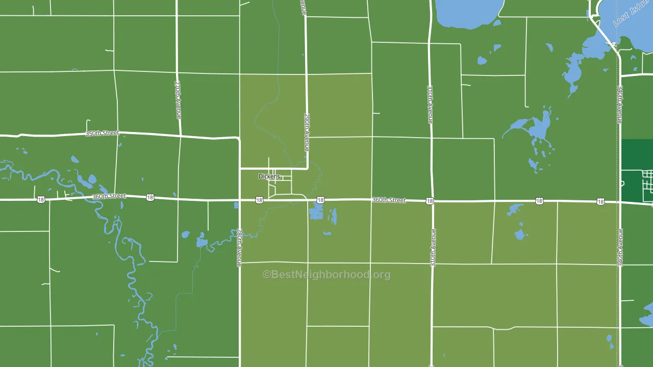 51333, IA block-group voter-turnout map