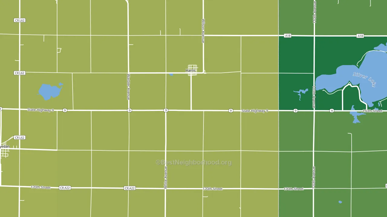 51345, IA block-group voter-turnout map