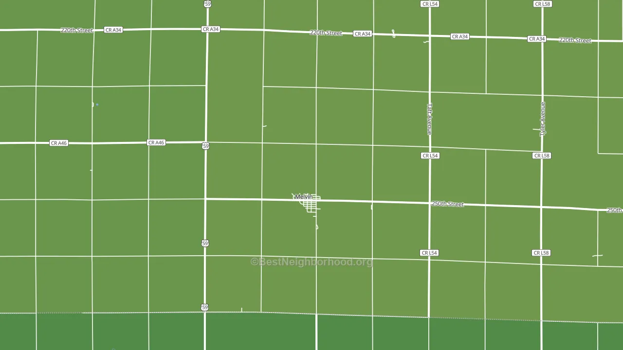 51350, IA block-group voter-turnout map