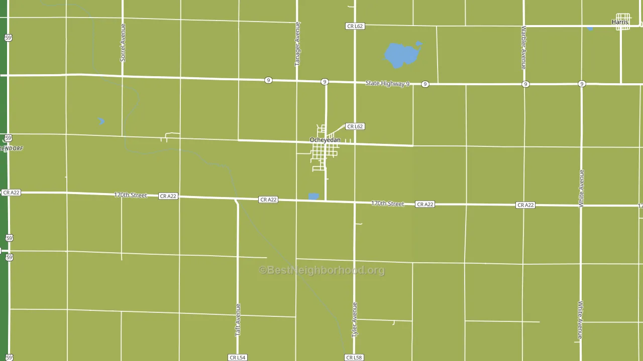 51354, IA block-group voter-turnout map