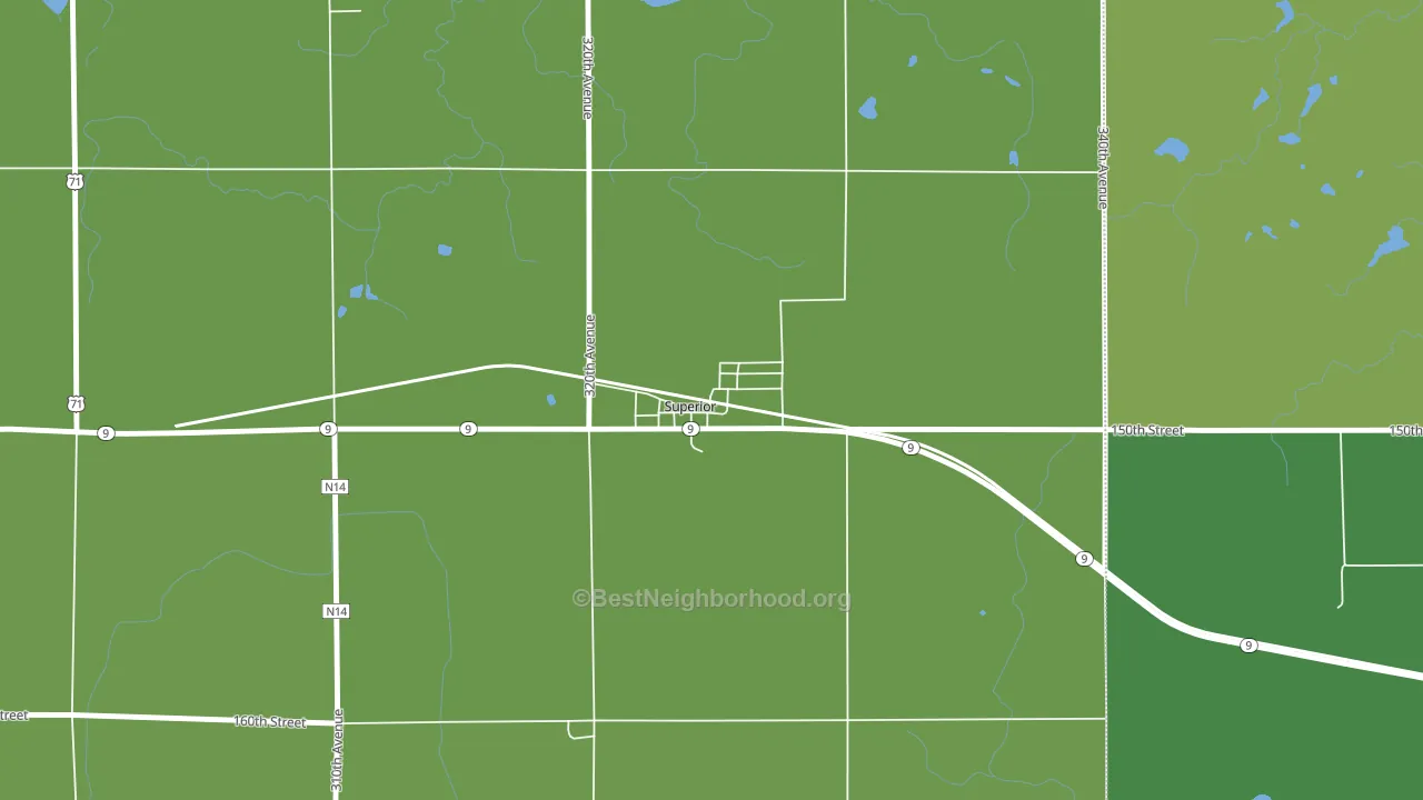 51363, IA block-group voter-turnout map