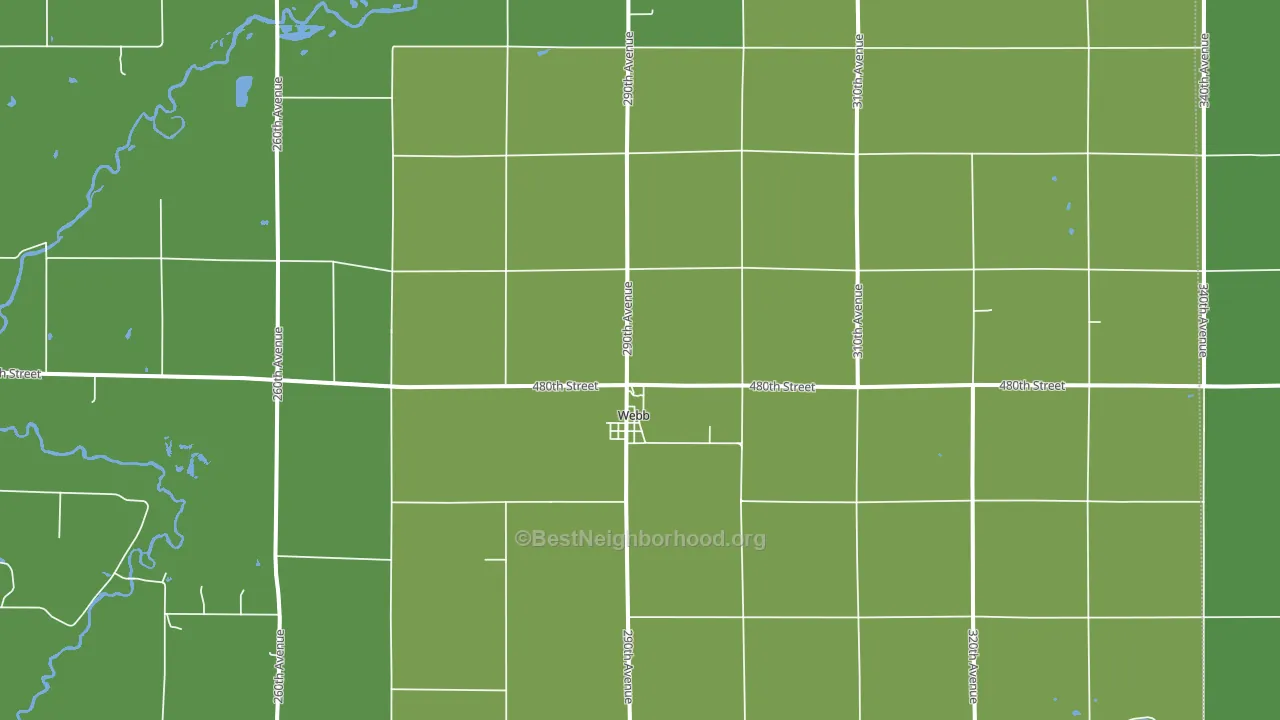 51366, IA block-group voter-turnout map