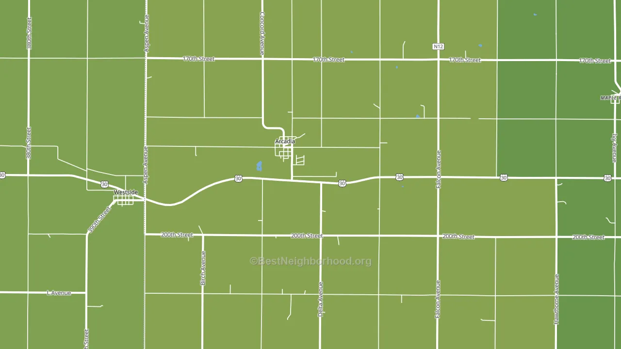 51430, IA block-group voter-turnout map