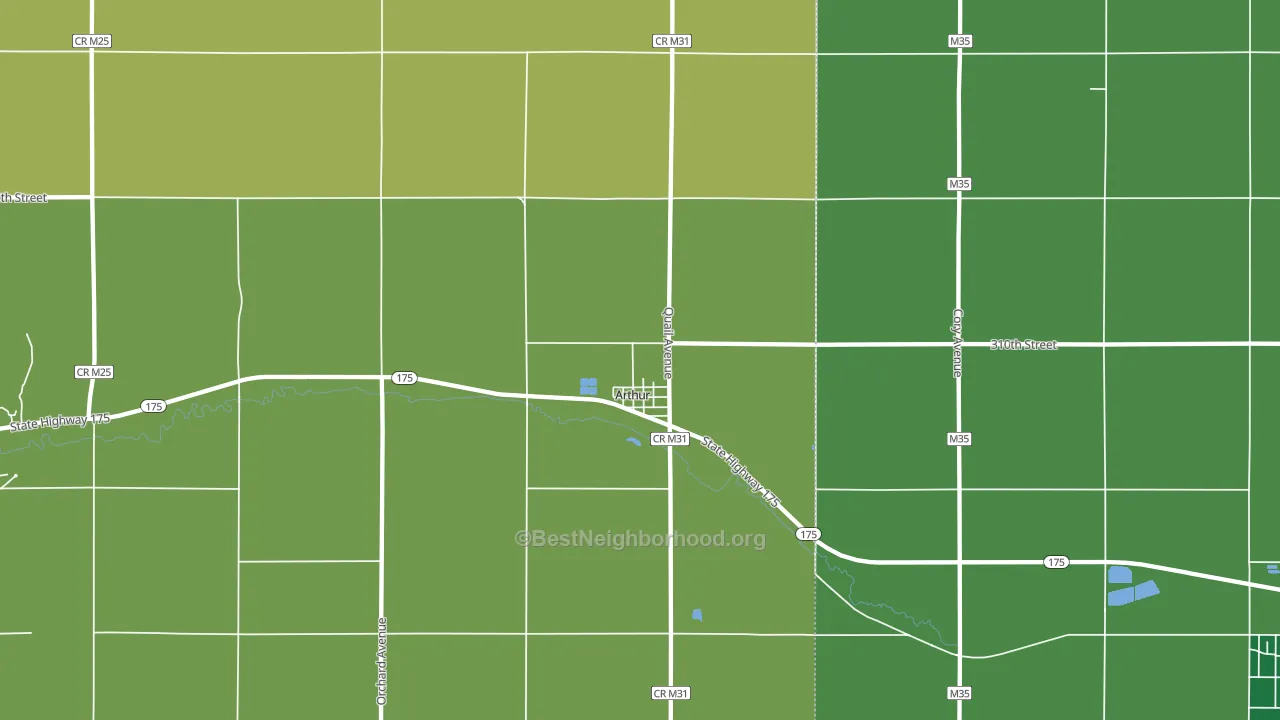 51431, IA block-group voter-turnout map