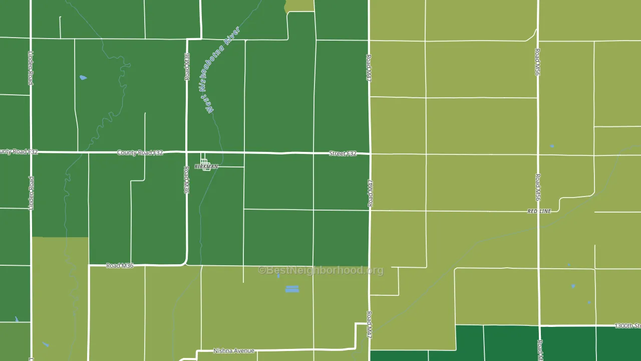 51447, IA block-group voter-turnout map