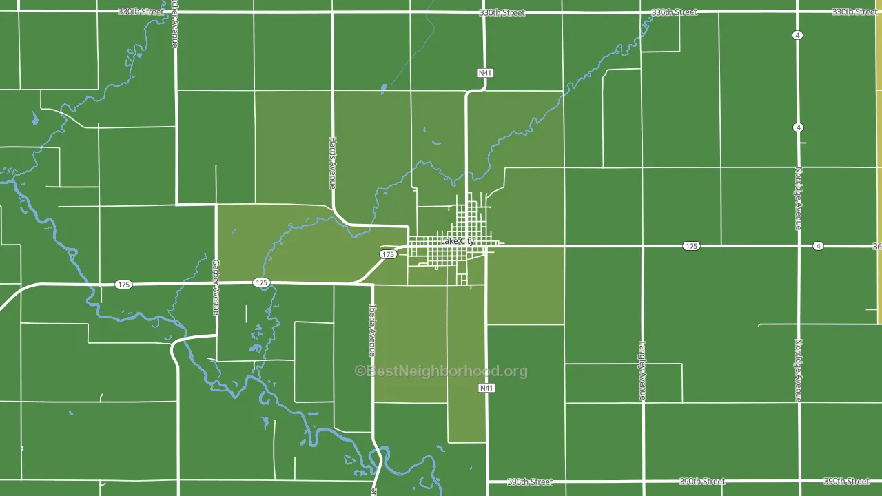 51449, IA block-group voter-turnout map