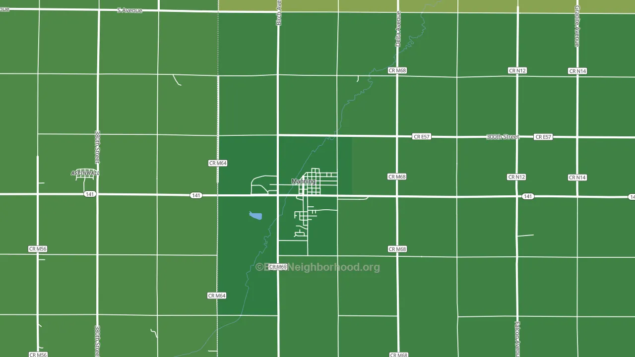 51455, IA block-group voter-turnout map
