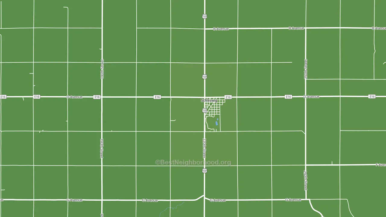 51461, IA block-group voter-turnout map