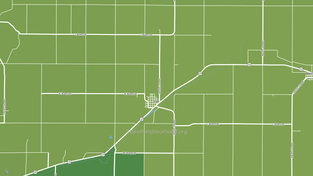 51465, IA block-group voter-turnout map
