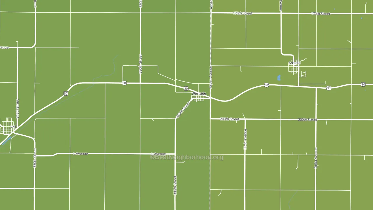 51467, IA block-group voter-turnout map