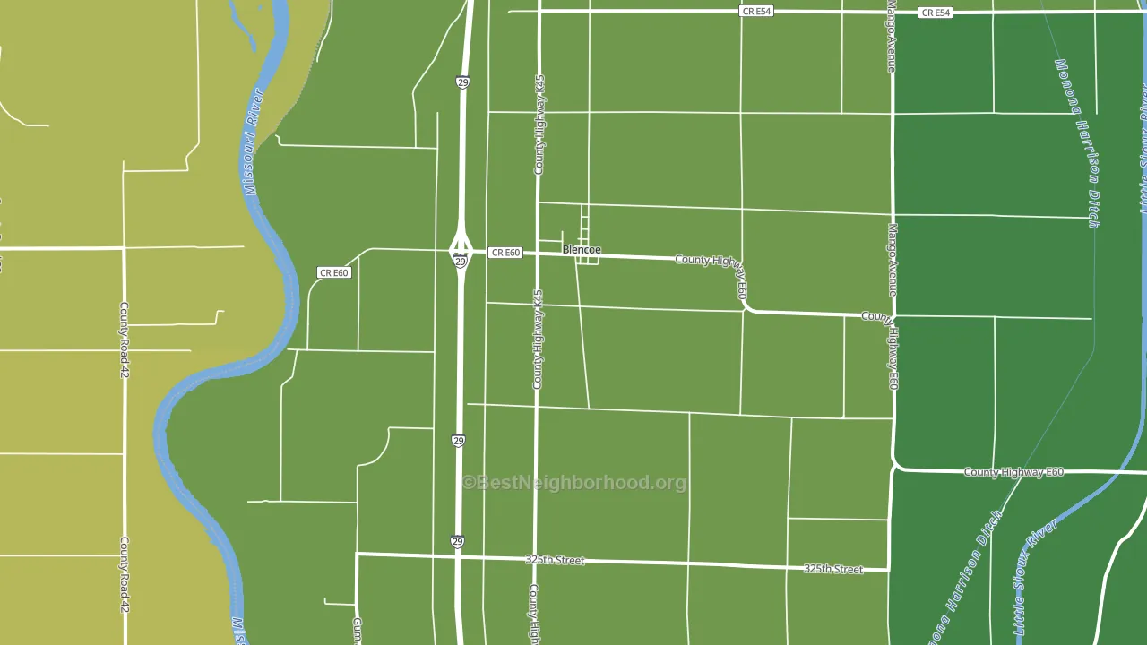 51523, IA block-group voter-turnout map