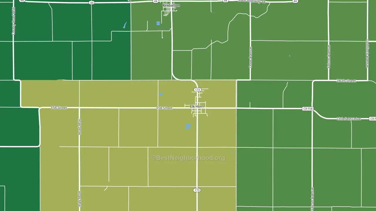 51531, IA block-group voter-turnout map