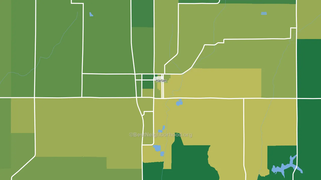 51537, IA block-group voter-turnout map