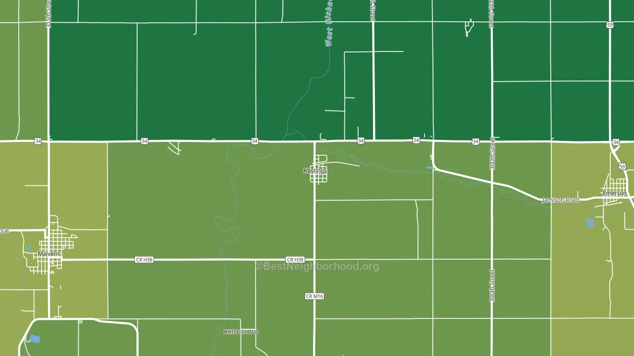 51540, IA block-group voter-turnout map