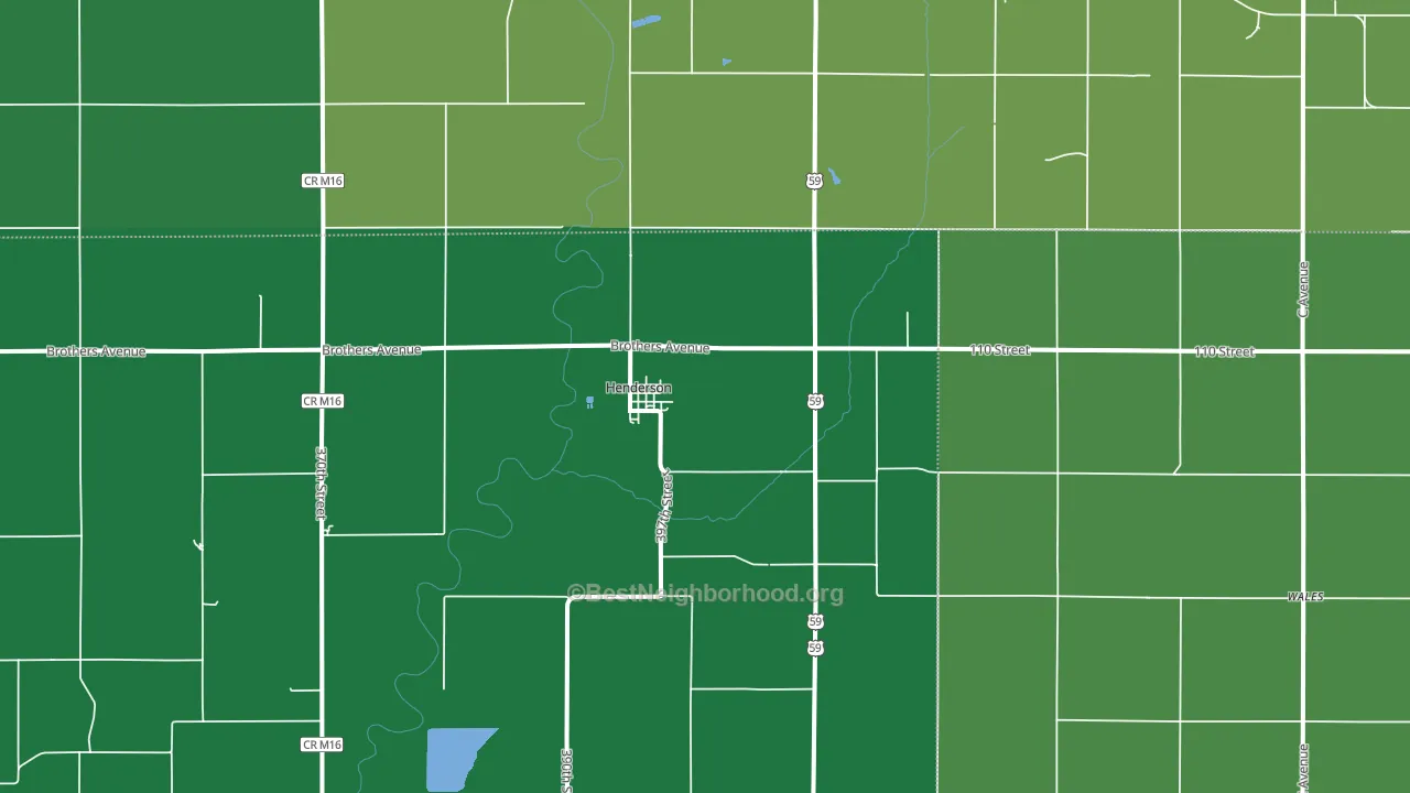 51541, IA block-group voter-turnout map