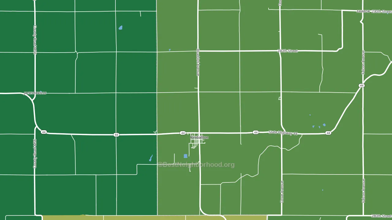 51543, IA block-group voter-turnout map