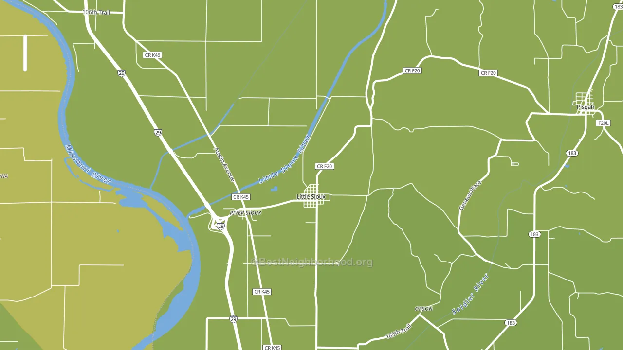 51545, IA block-group voter-turnout map