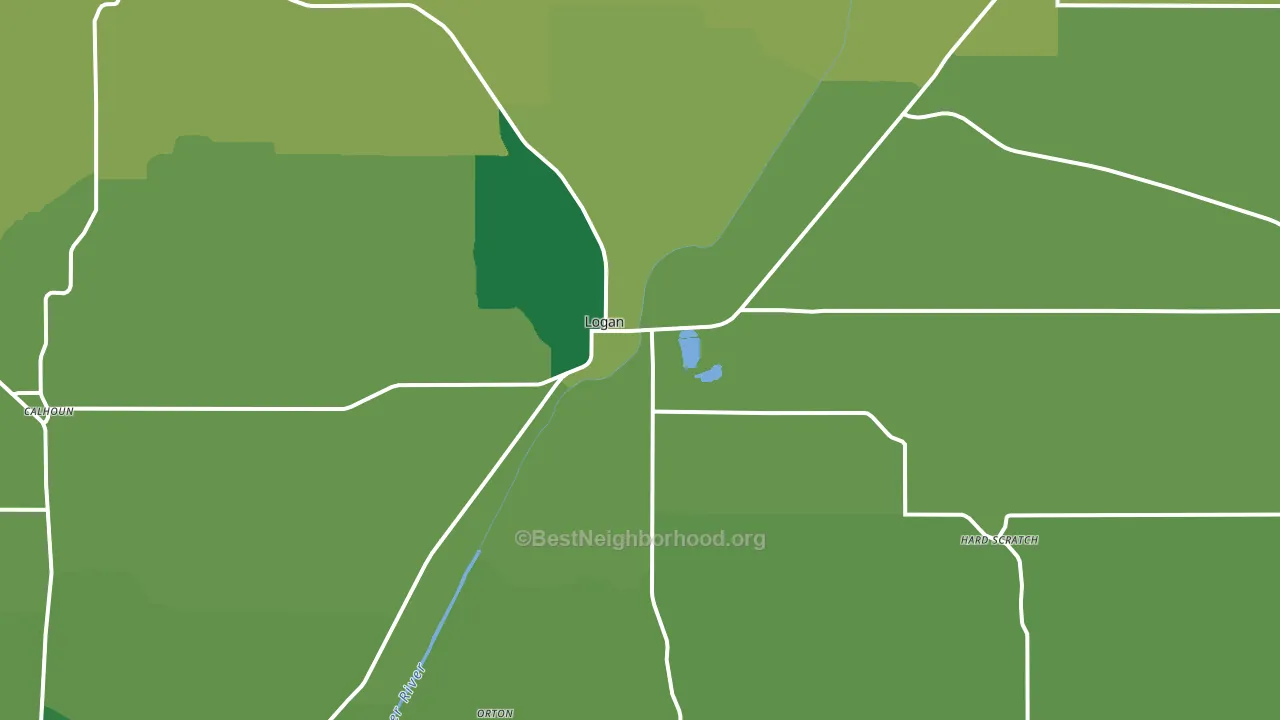 51546, IA block-group voter-turnout map