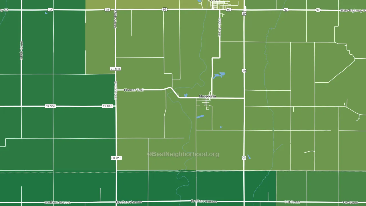 51549, IA block-group voter-turnout map