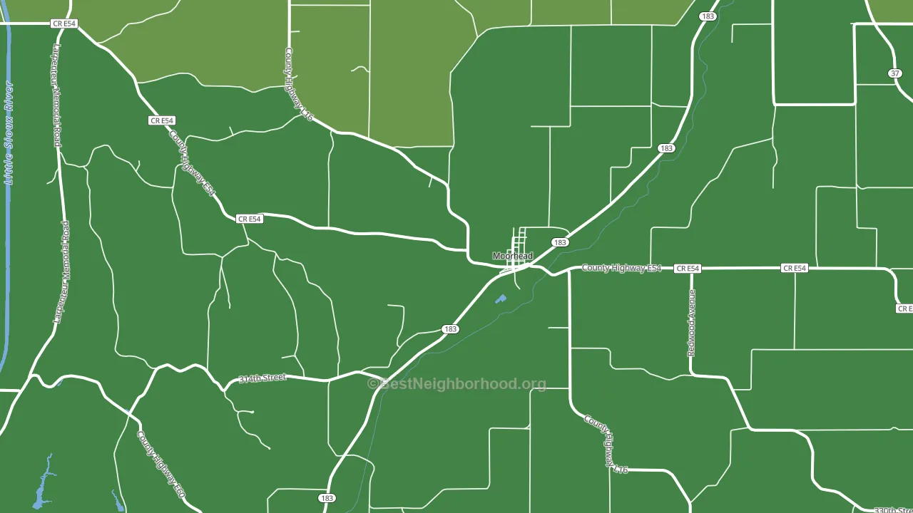51558, IA block-group voter-turnout map