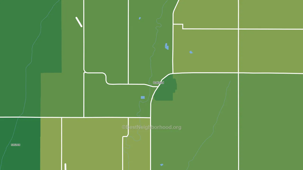 51560, IA block-group voter-turnout map