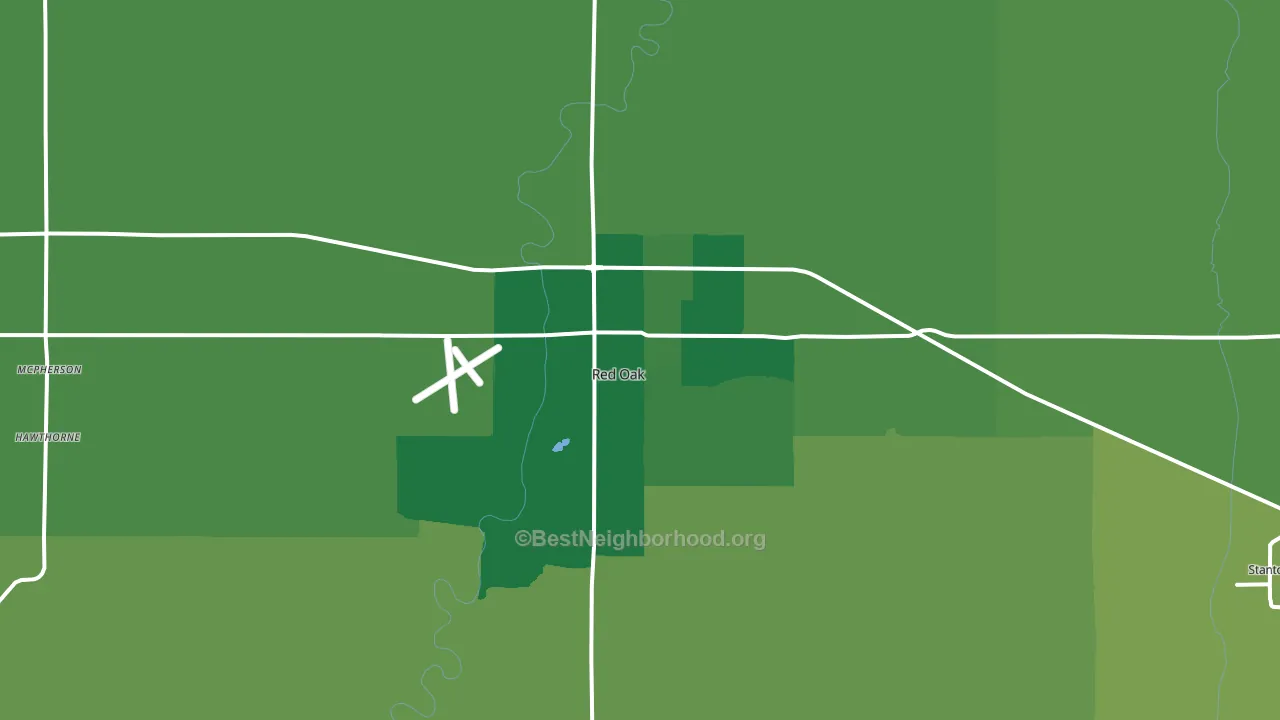 51566, IA block-group voter-turnout map