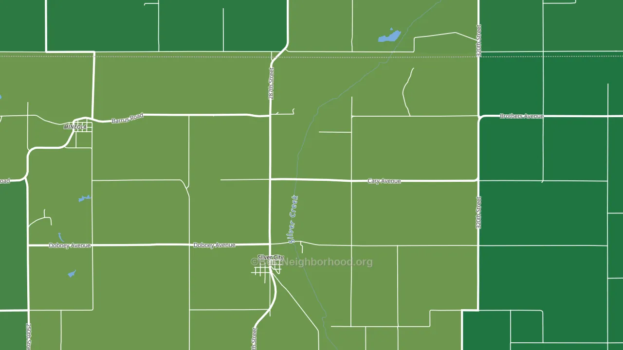 51571, IA block-group voter-turnout map