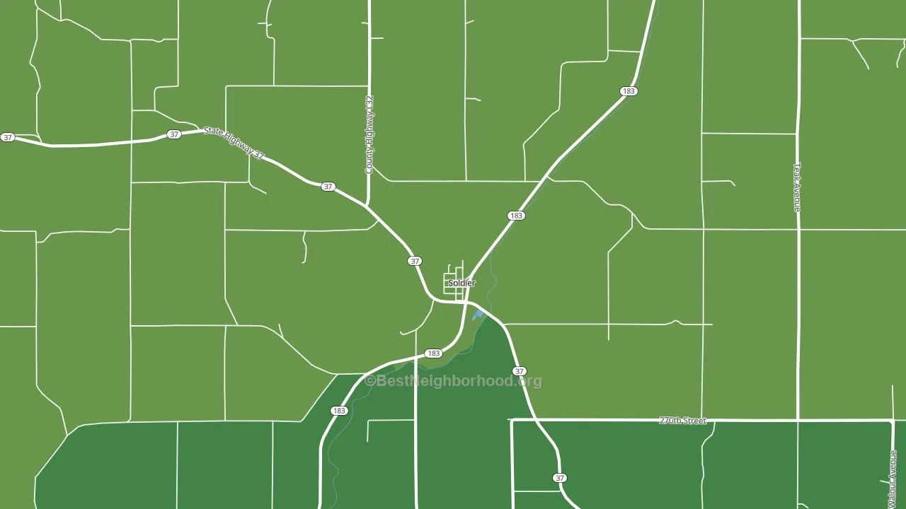 51572, IA block-group voter-turnout map