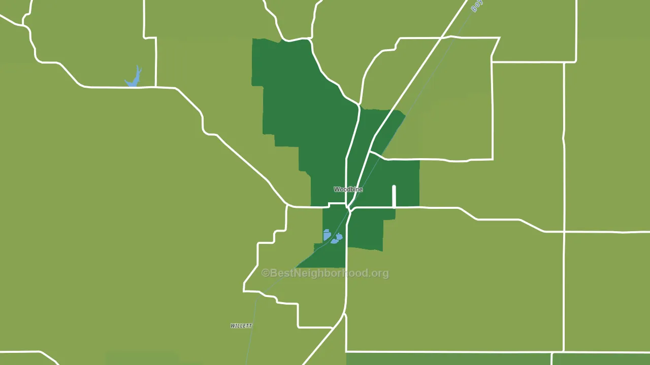 51579, IA block-group voter-turnout map