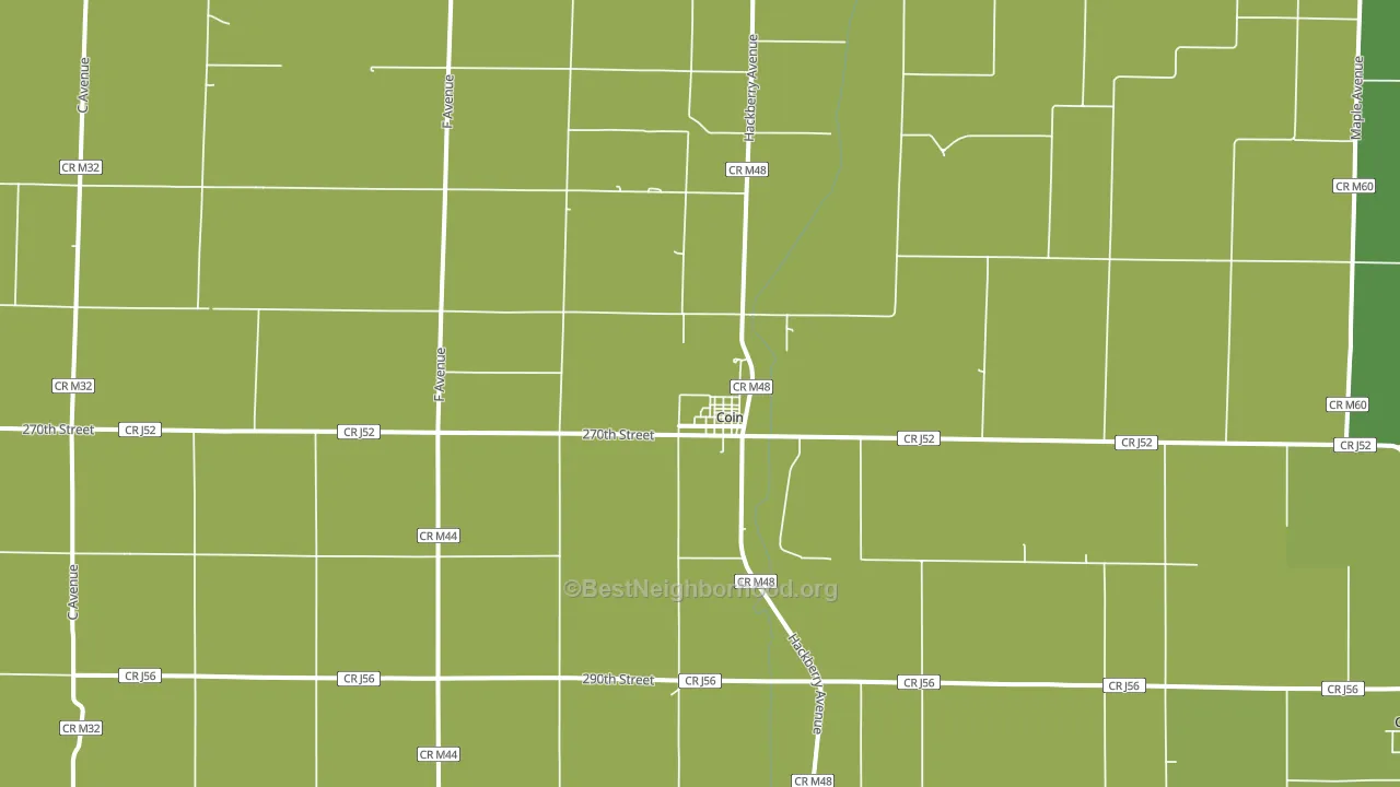 51636, IA block-group voter-turnout map