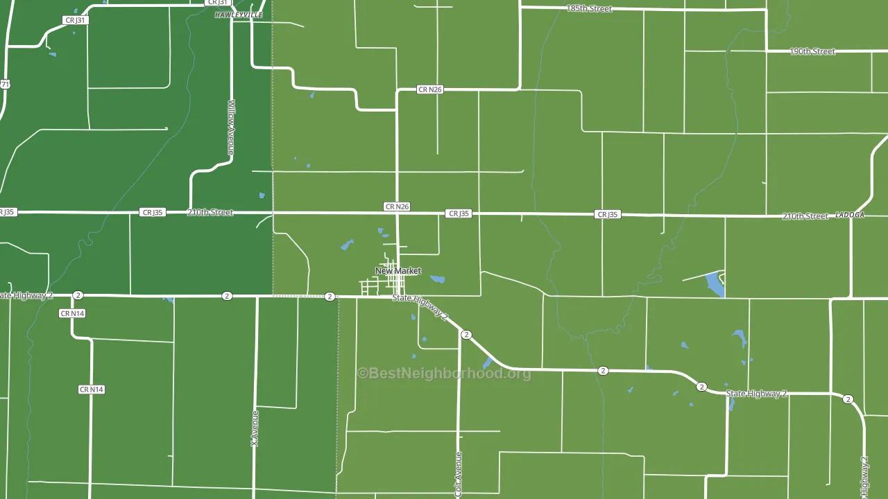 51646, IA block-group voter-turnout map