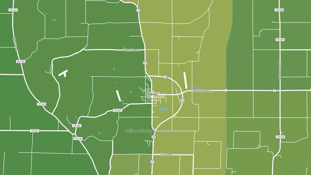 51652, IA block-group voter-turnout map