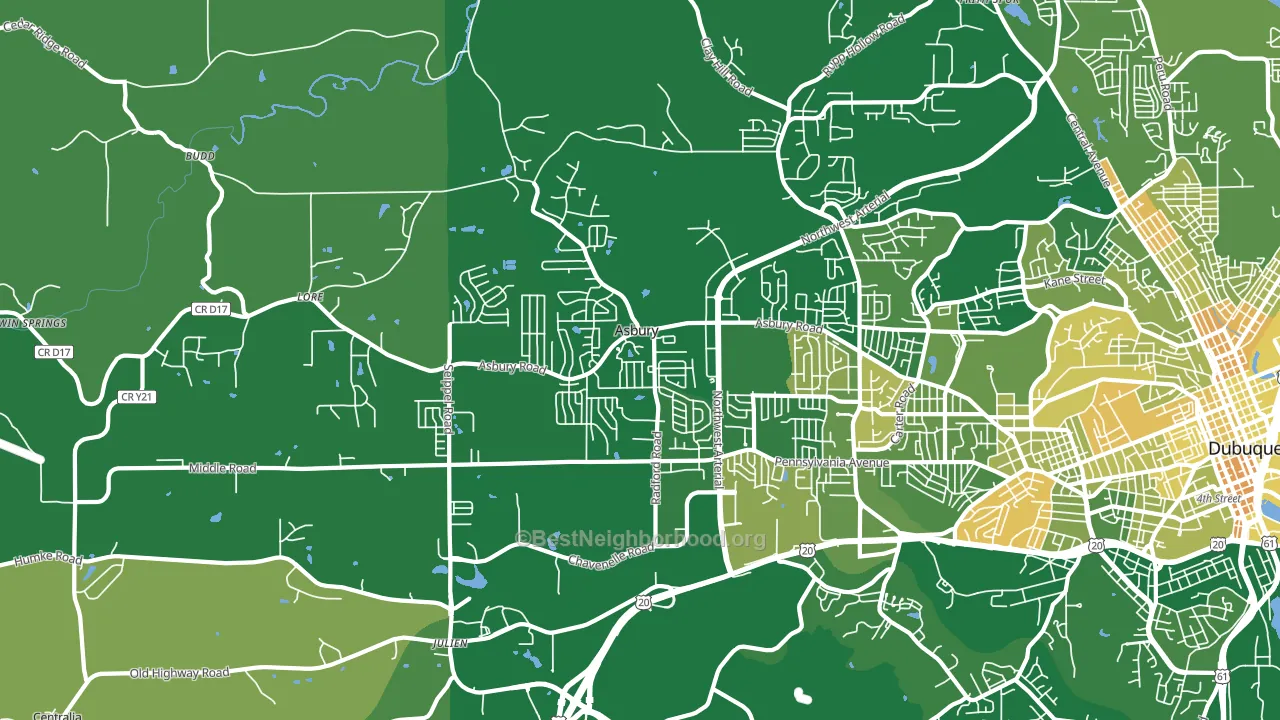52002, IA block-group voter-turnout map