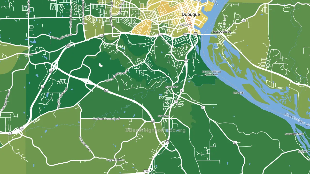 52003, IA block-group voter-turnout map
