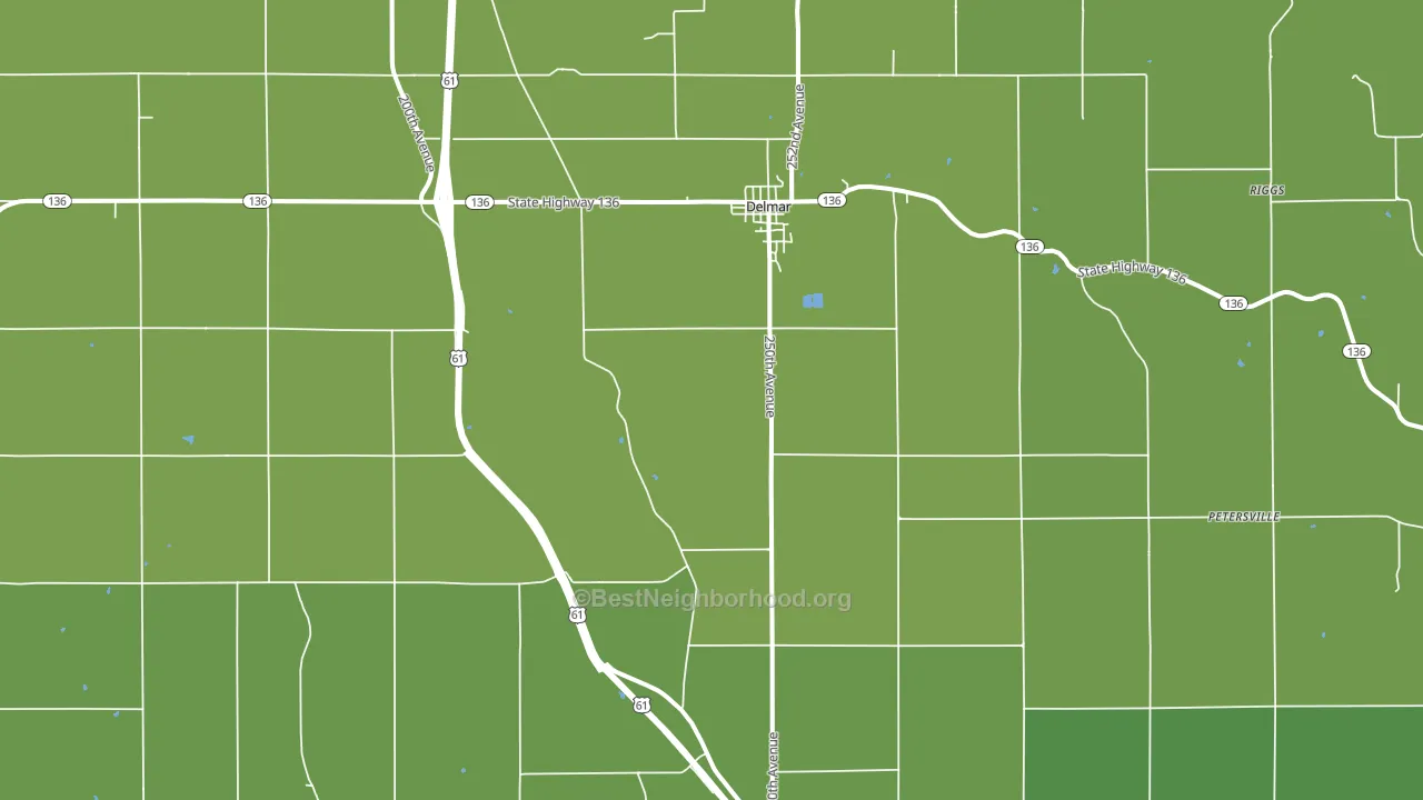 52037, IA block-group voter-turnout map