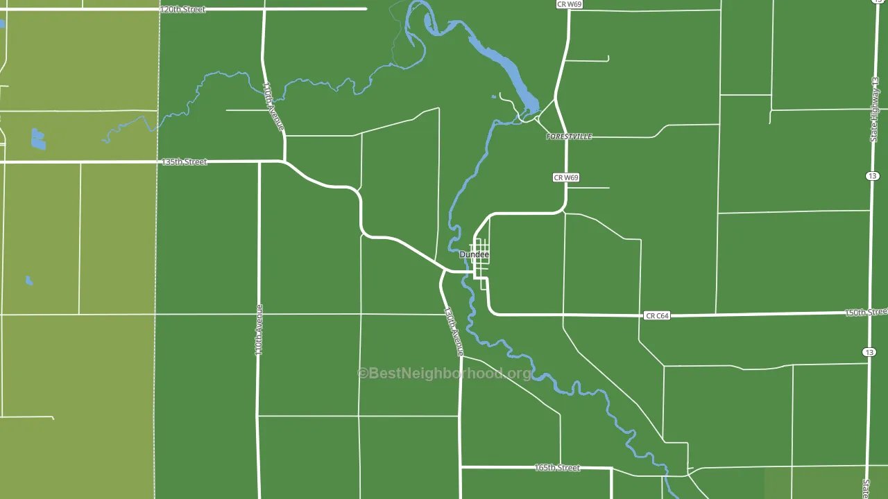 52038, IA block-group voter-turnout map