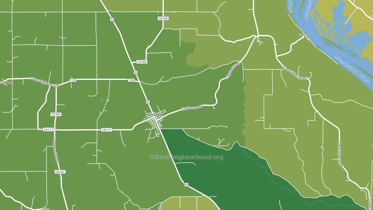 52049, IA block-group voter-turnout map