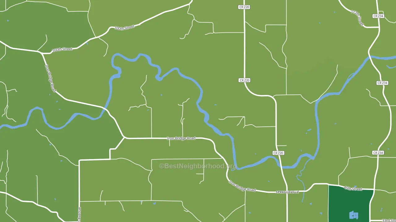 52074, IA block-group voter-turnout map