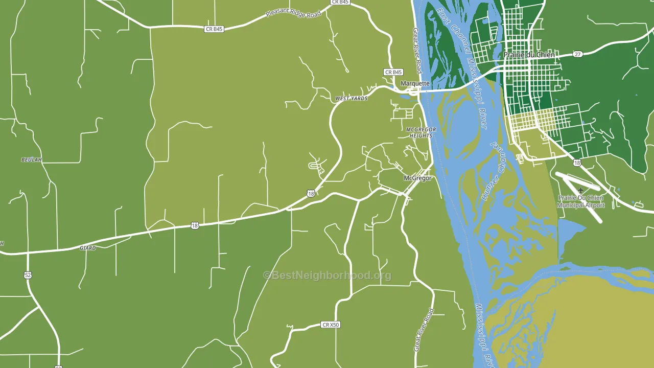 52157, IA block-group voter-turnout map