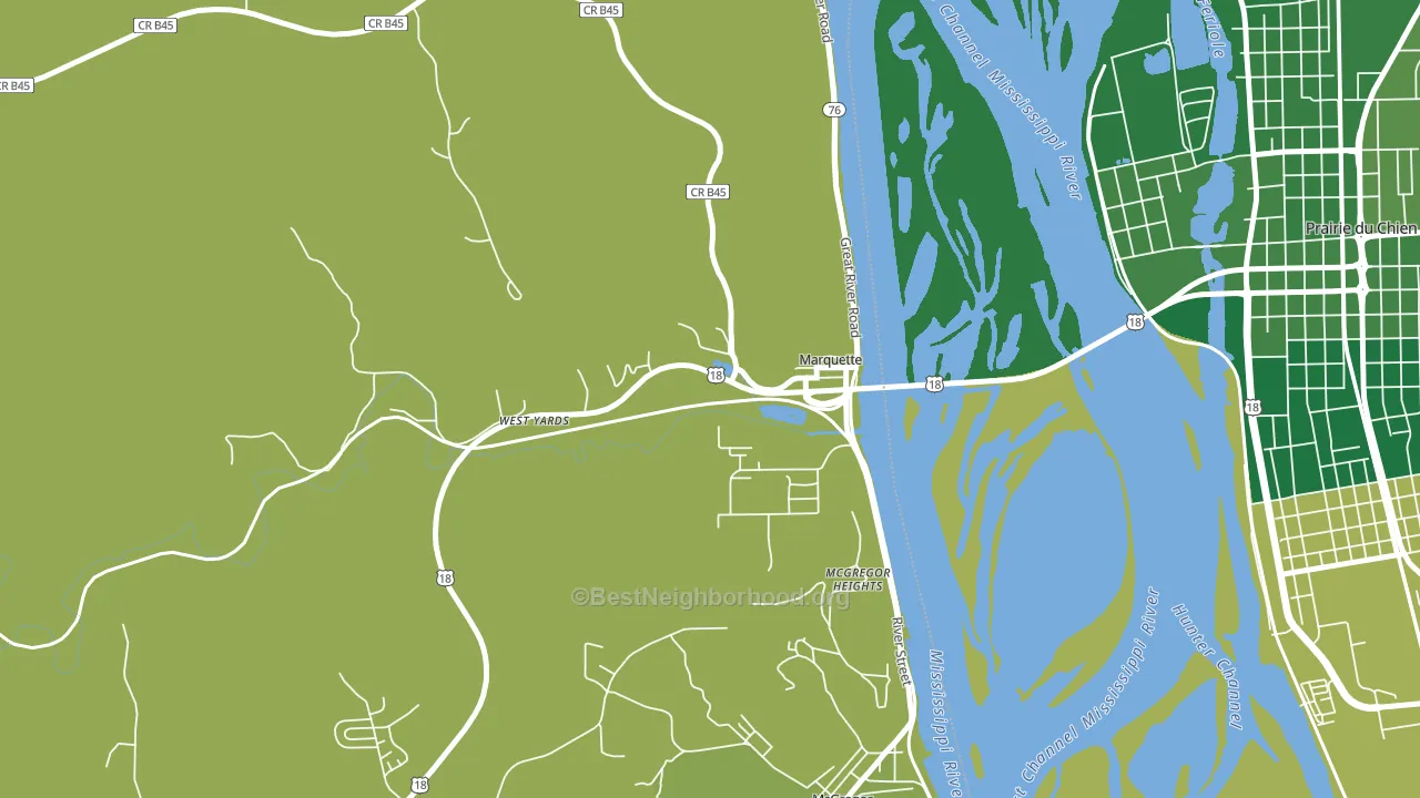 52158, IA block-group voter-turnout map