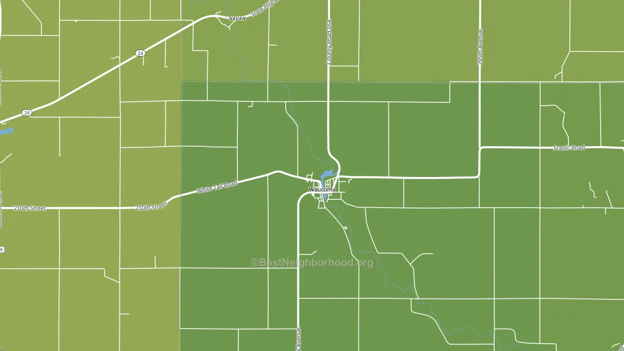 52171, IA block-group voter-turnout map