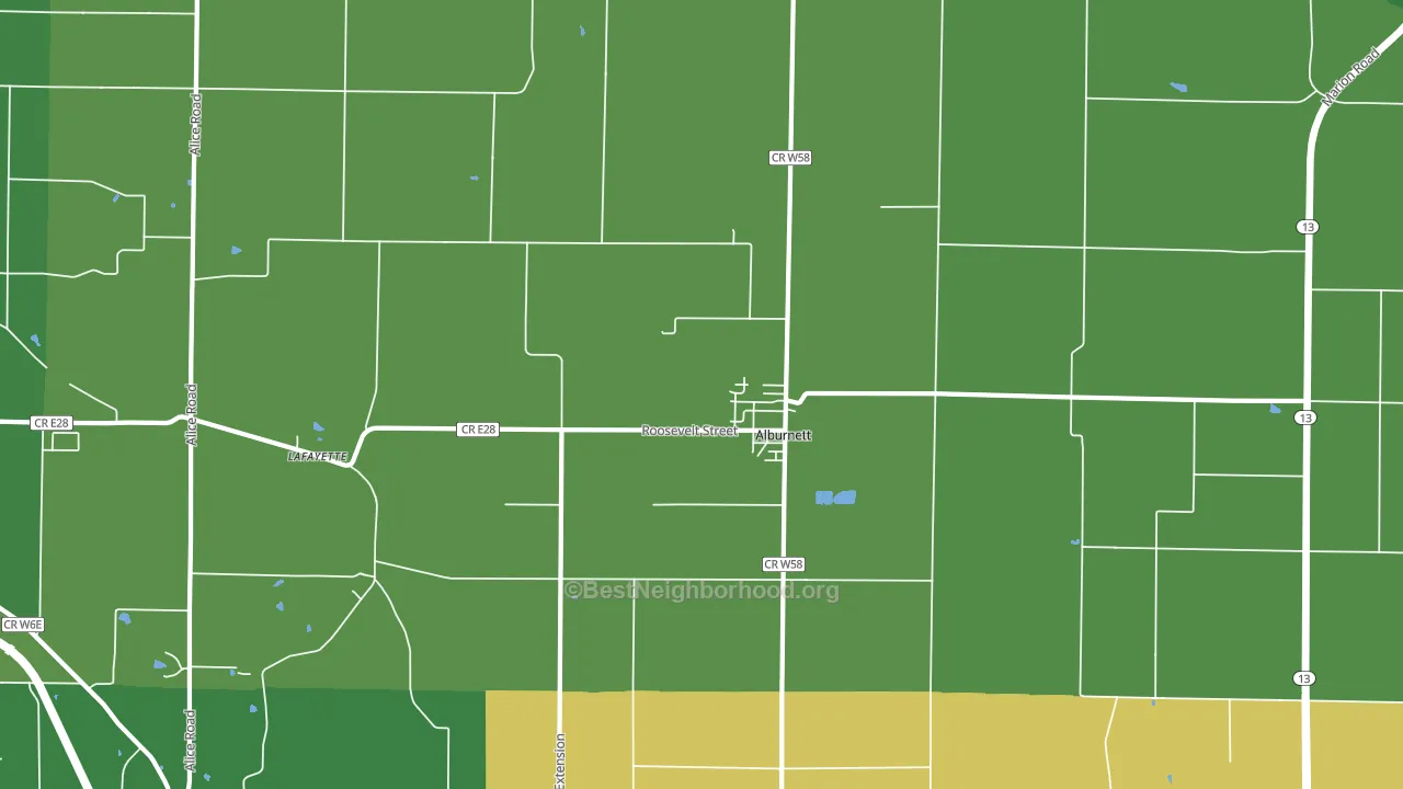 52202, IA block-group voter-turnout map