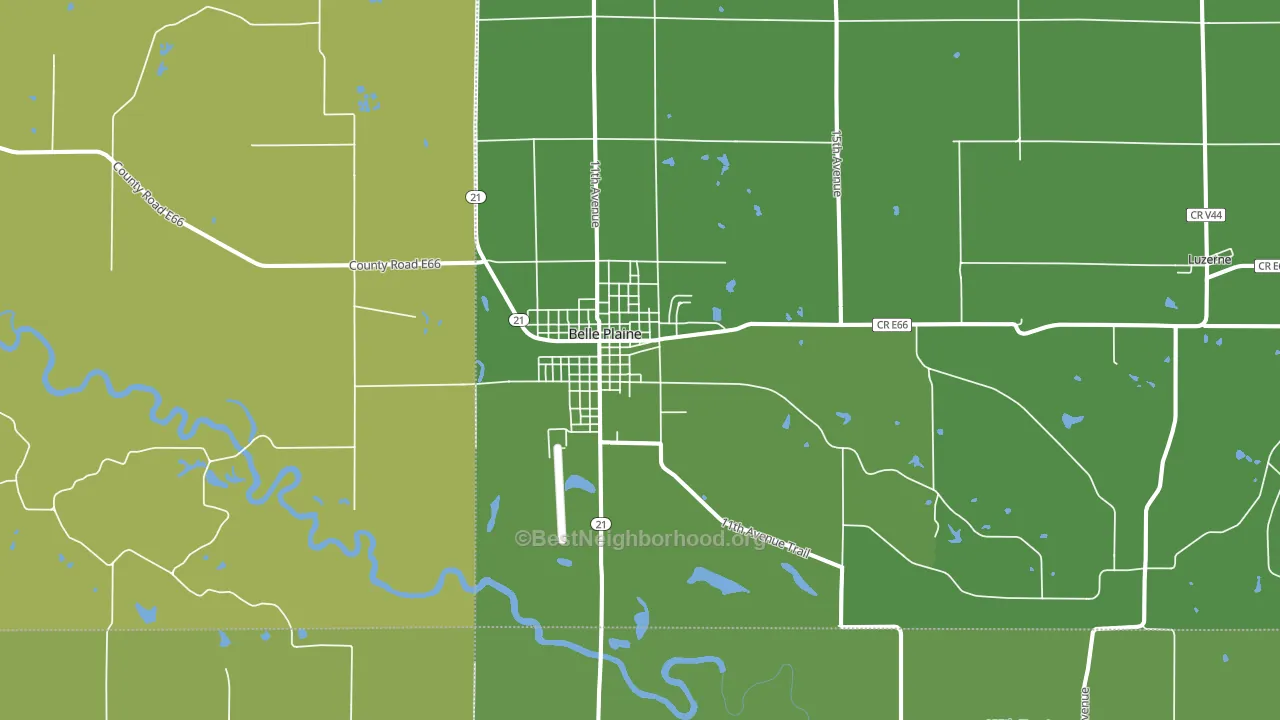 52208, IA block-group voter-turnout map