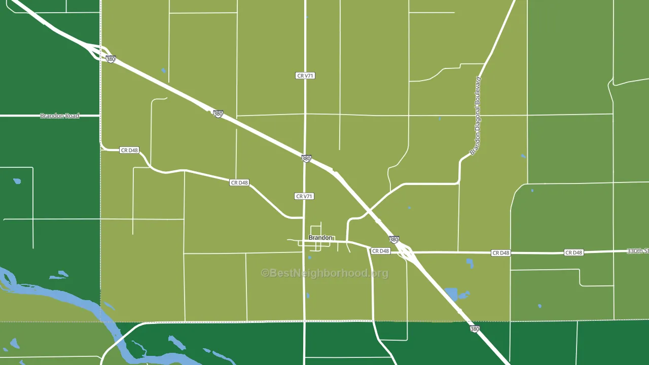52210, IA block-group voter-turnout map