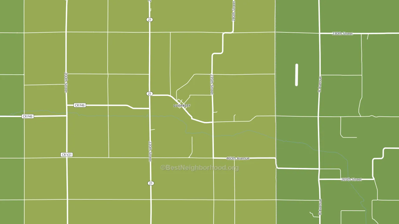 52221, IA block-group voter-turnout map