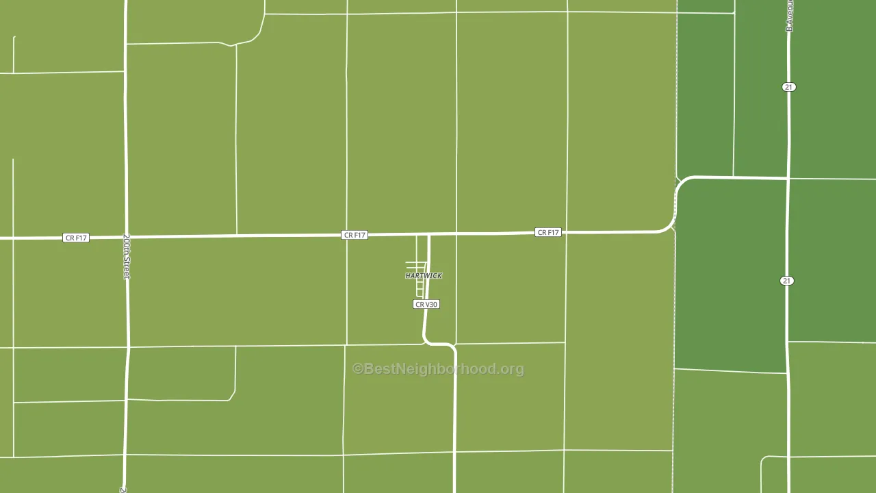 52232, IA block-group voter-turnout map